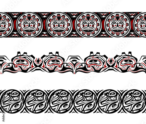 abstract background native north american set