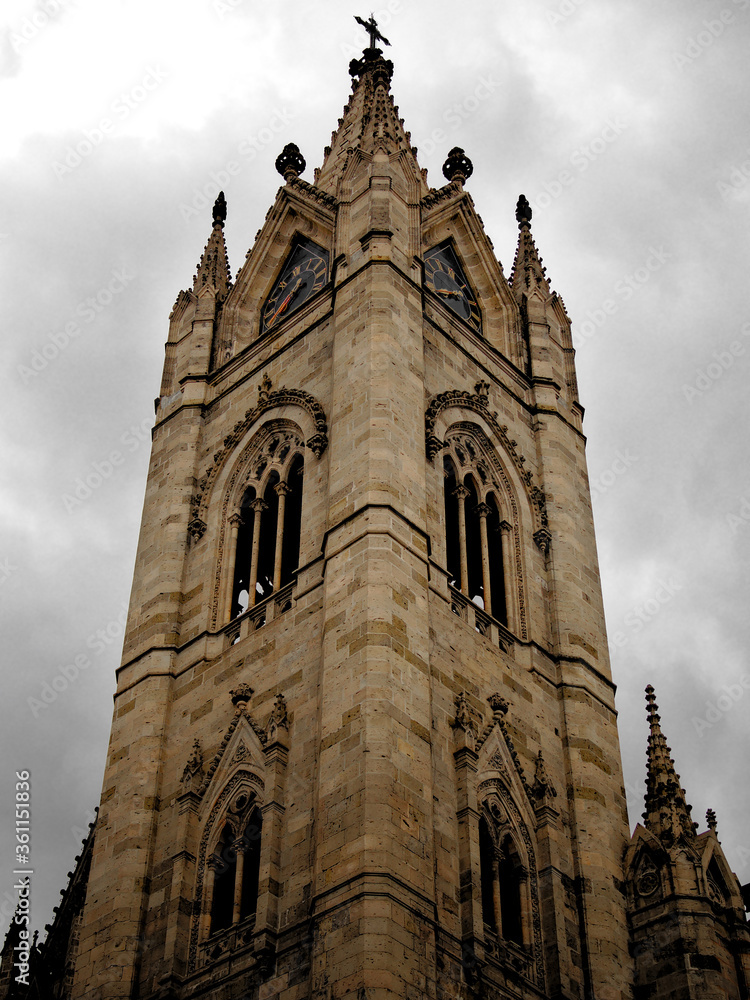 Fototapeta premium Guadalajara Jalisco, Mexico - June 26, 2020: Tower of Expiatorio church in Guadalajara Jalisco