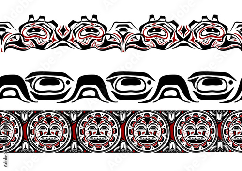 abstract background native north american set