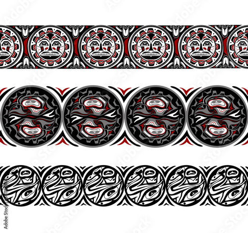 abstract background native north american set