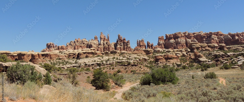 Rock Formations in the Needles District of Canyonlands National Park