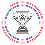 Trophy Cup vector icon