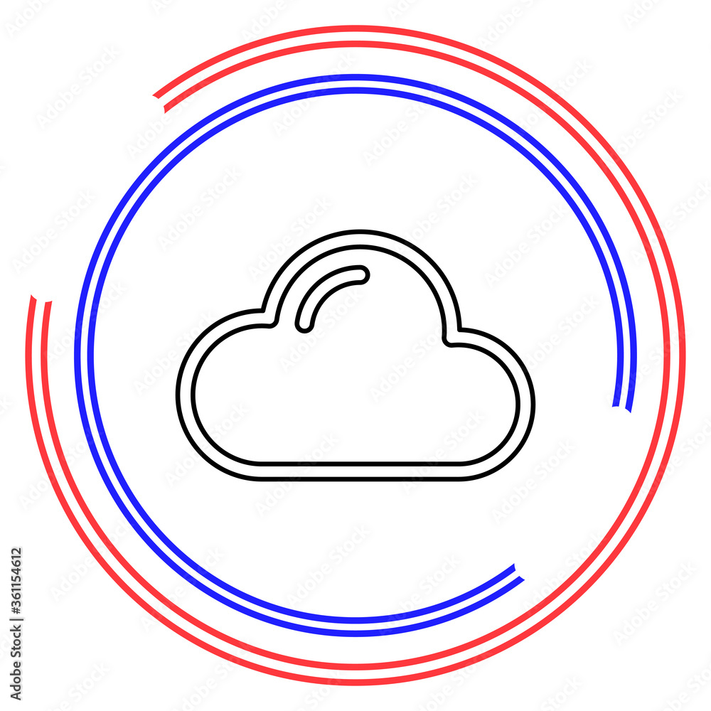 Cloud vector icon Cloud vector icon