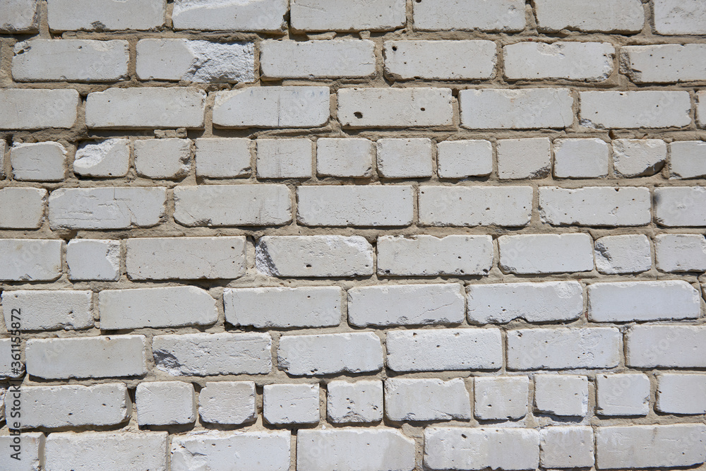 Abstract white brick wall textured background Abstract white brick wall textured background