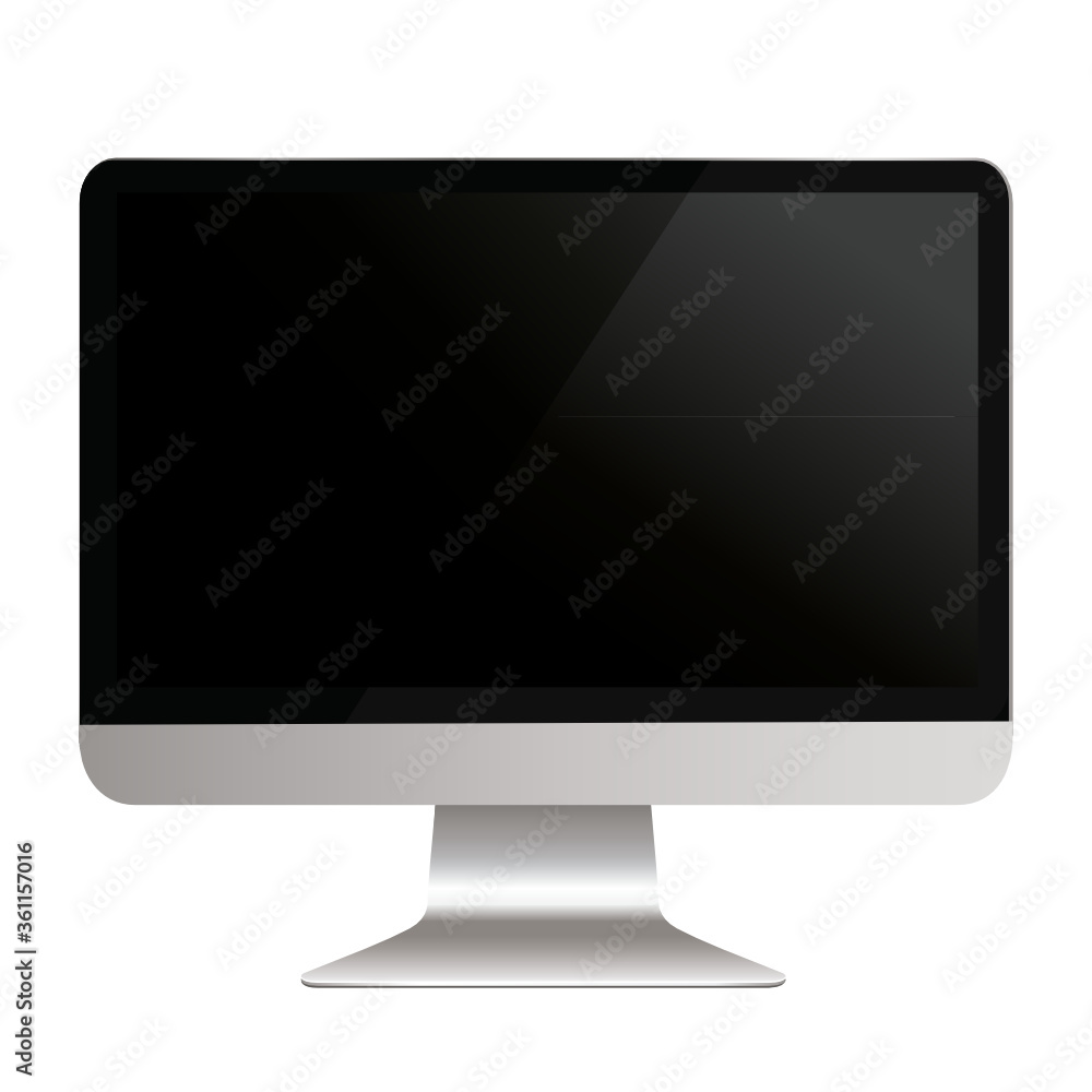 Vector illustration of broken computer screen Vector illustration of broken computer screen