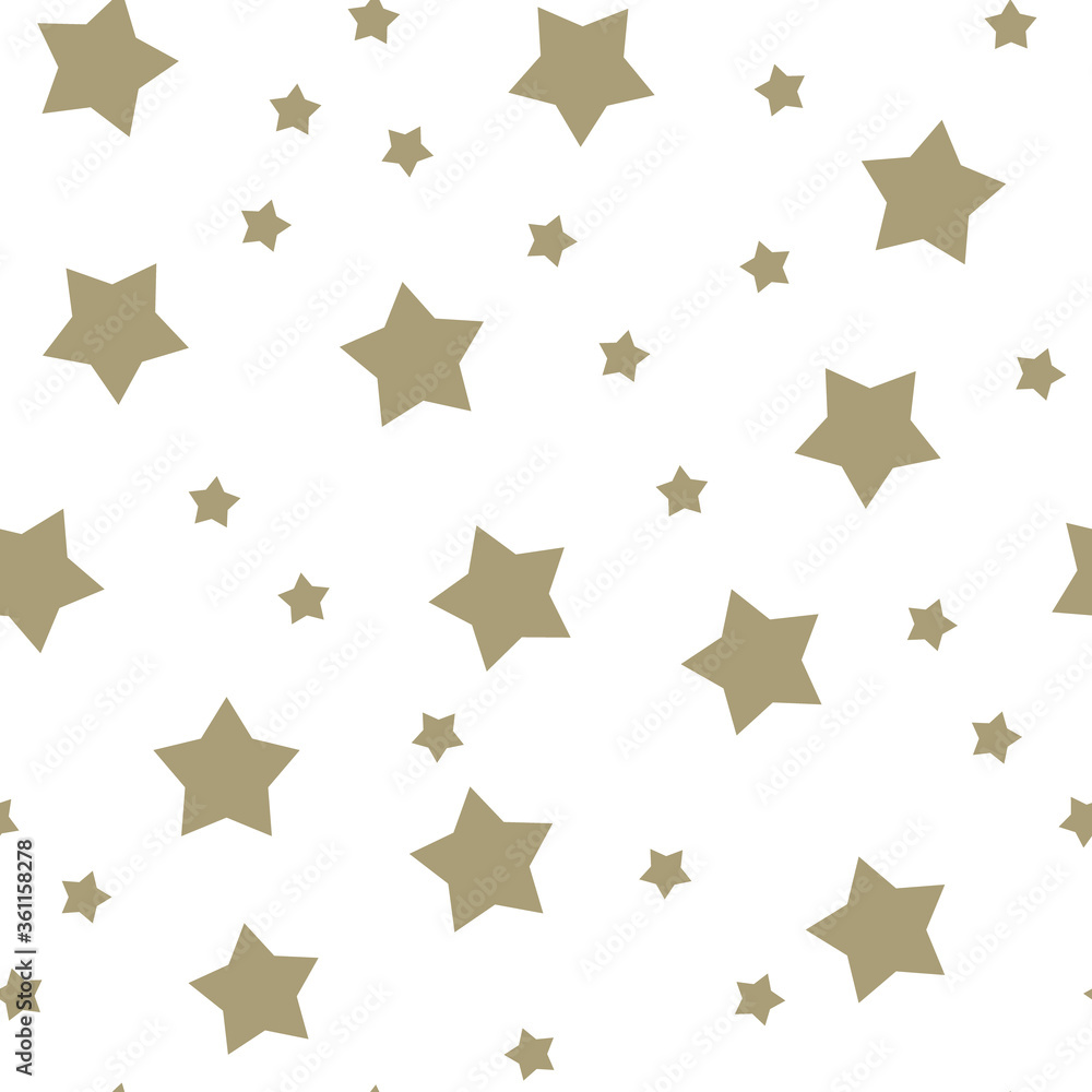Fototapeta premium Stars seamless pattern. Backdrop texture for Christmas design. Continuous background.
