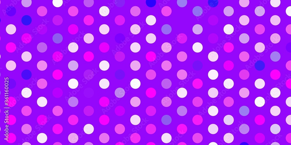 Light purple, pink vector layout with circle shapes. Light purple, pink vector layout with circle shapes.