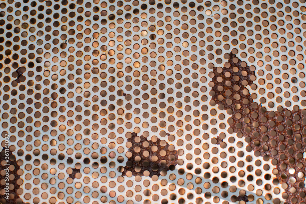 rusty texture of old iron chair rusty texture of old iron chair