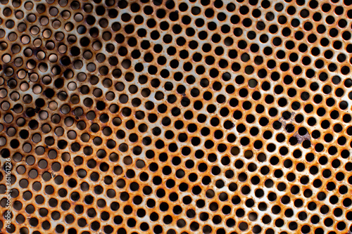 rusty texture of old iron chair