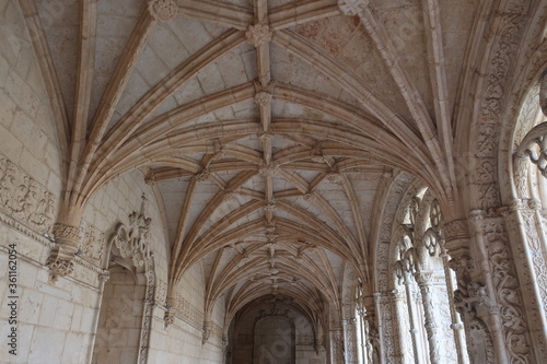 Arch church roof interior