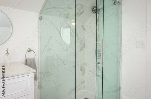 modern bathroom with shower