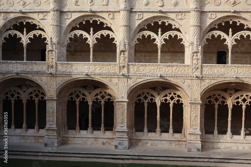 Windows in a monastery in Portugal