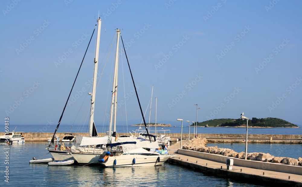 harbor of Orebic, Croatia