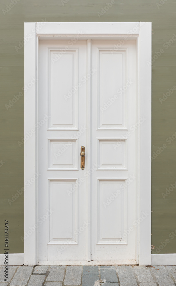 White Wooden Door.