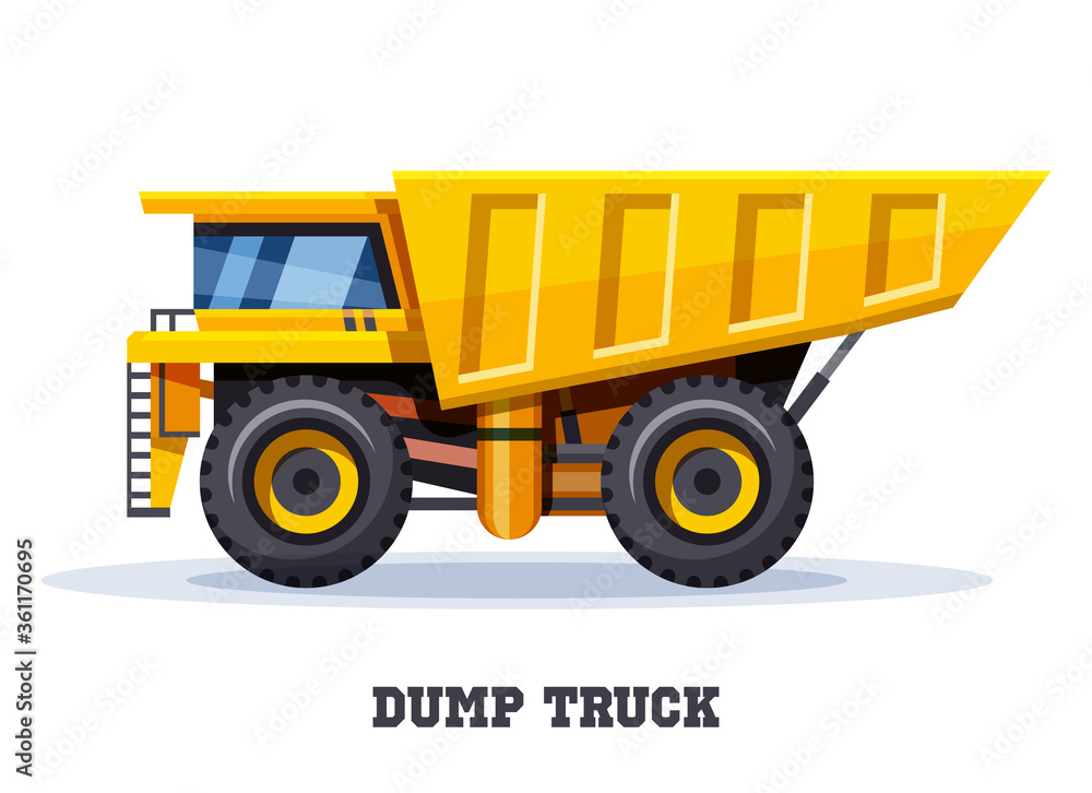 Dump truck tipper, dumper haul, industry machine Dump truck tipper, dumper haul, industry machine