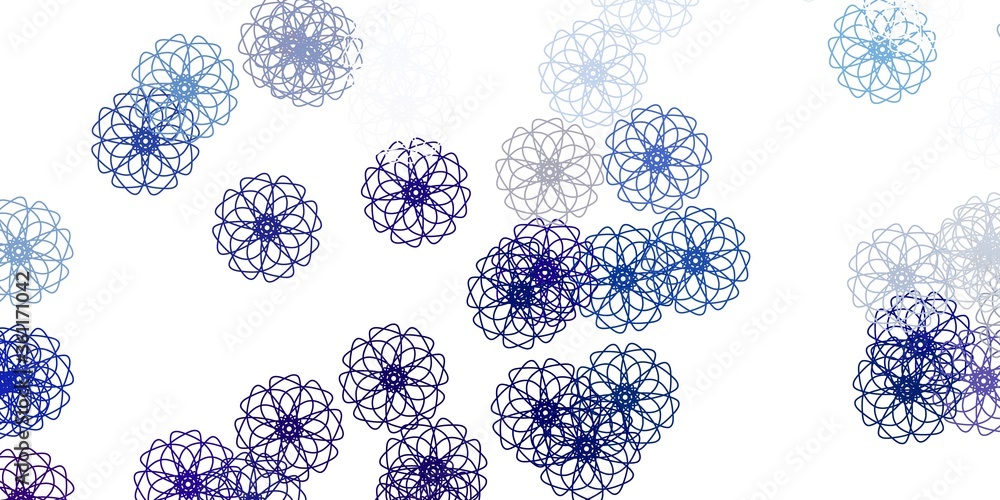 Light blue, yellow vector natural layout with flowers. Light blue, yellow vector natural layout with flowers.