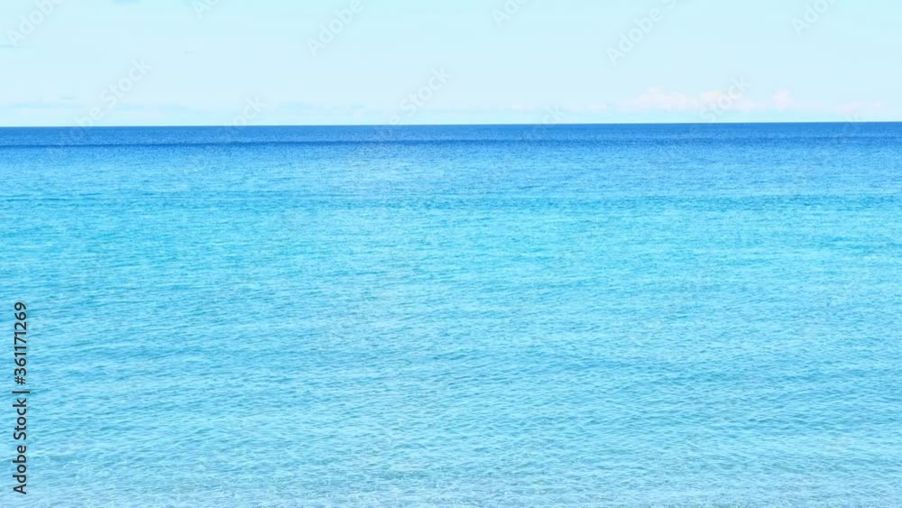 Breathtaking clip of the crystal blue ocea in a tropical island in Philippines Breathtaking clip of the crystal blue ocea in a tropical island in Philippines