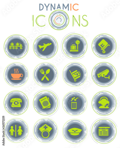 Airport dynamic icons