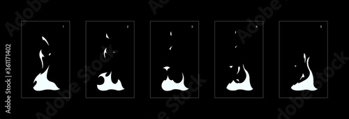 Explosion Smoke effect. Explosion Animation effect. Animation Sprite sheet for games, cartoon or animation. vector style animation effect 1313.