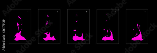 liquid explosion effect. Explosion Animation effect. Animation Sprite sheet for games, cartoon or animation. vector style animation effect 1317.