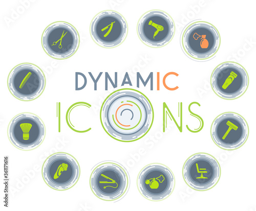 Barbershop dynamic icons