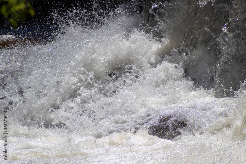 water flowing into the water