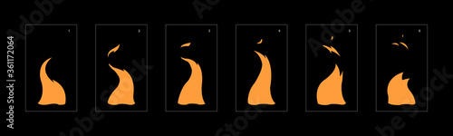 Dust explosion effect. Explosion animation effect. Animation sprite sheet for games, cartoon or animation. vector style animation effect 1327.