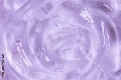 Cream gel cosmetic grease background transparent spot magenta, purpur.