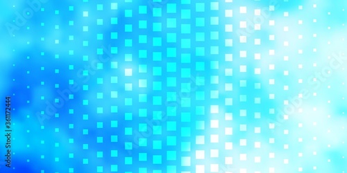 Light BLUE vector background with rectangles. Abstract gradient illustration with colorful rectangles. Best design for your ad, poster, banner. © Guskova