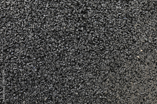 Black colored granulated material texture