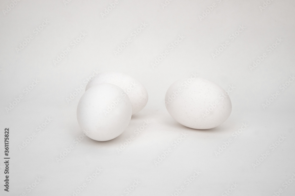 White eggs white background. White in White White eggs white background. White in White