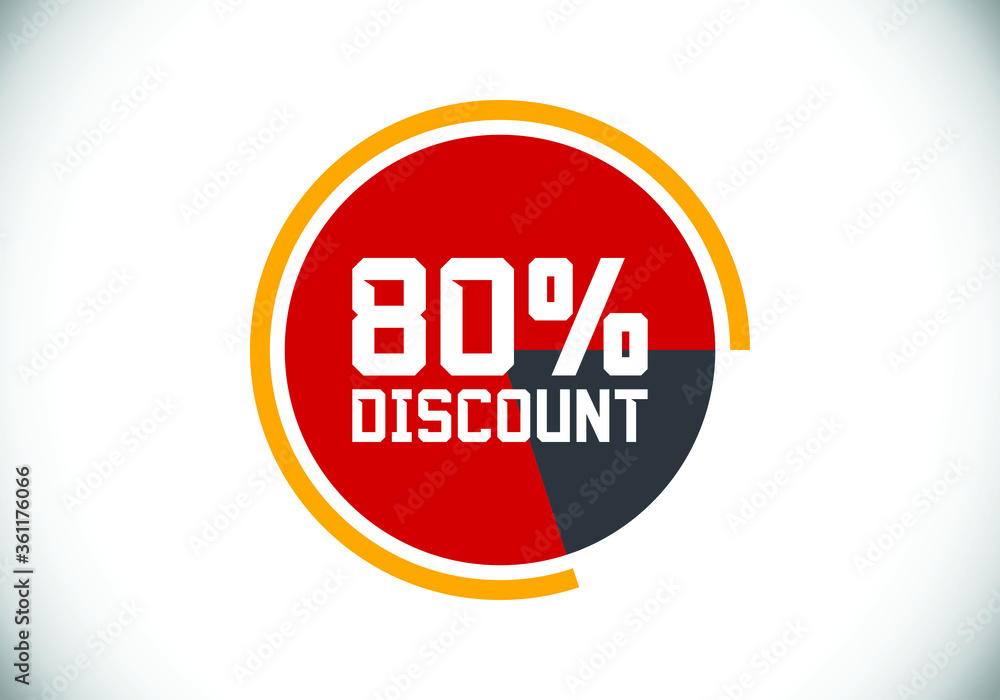80% off discount promotion sale Brilliant poster. Sale and discount labels. Price off tag icon. special offer 80% off discount promotion sale Brilliant poster. Sale and discount labels. Price off tag icon. special offer
