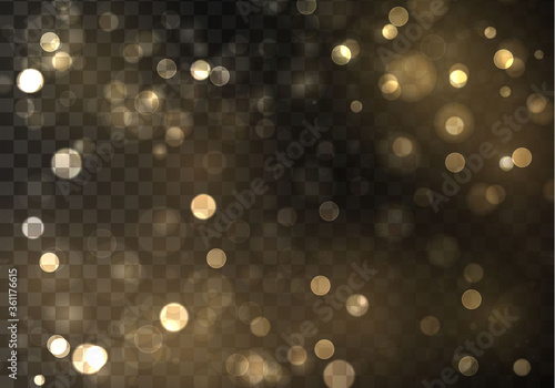 Gold bokeh blur