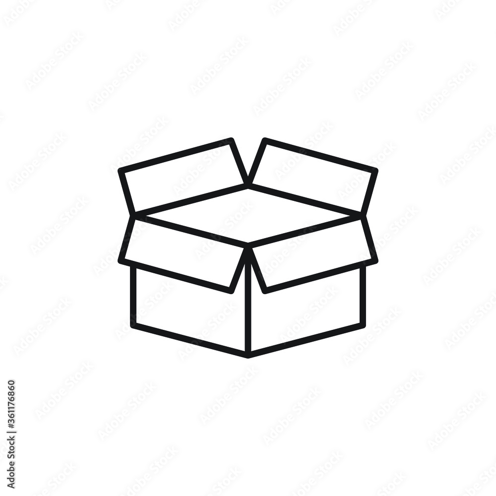 cargo box icon vector cargo box icon vector
