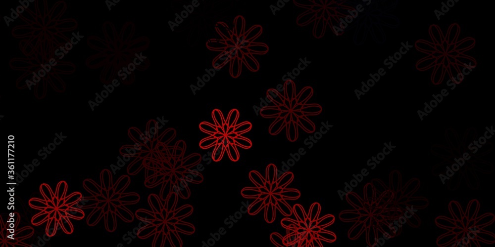 Dark Orange vector pattern with abstract shapes. Dark Orange vector pattern with abstract shapes.