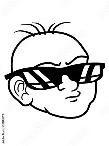 Gesicht Design Baby Cool Kind Blick Schwanger 