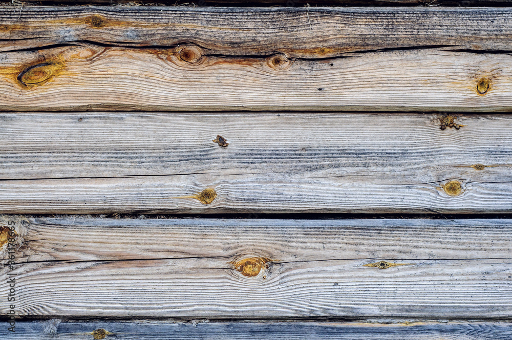 Wooden background. Logs on the wall of the log frame as a background. Wooden wall assembled of logs. Wood construction Wooden background. Logs on the wall of the log frame as a background. Wooden wall assembled of logs. Wood construction