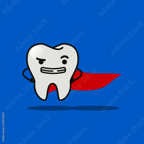 Diente superheroe super diente