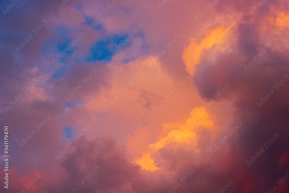clouds in the sky, colorful clouds in the sky
