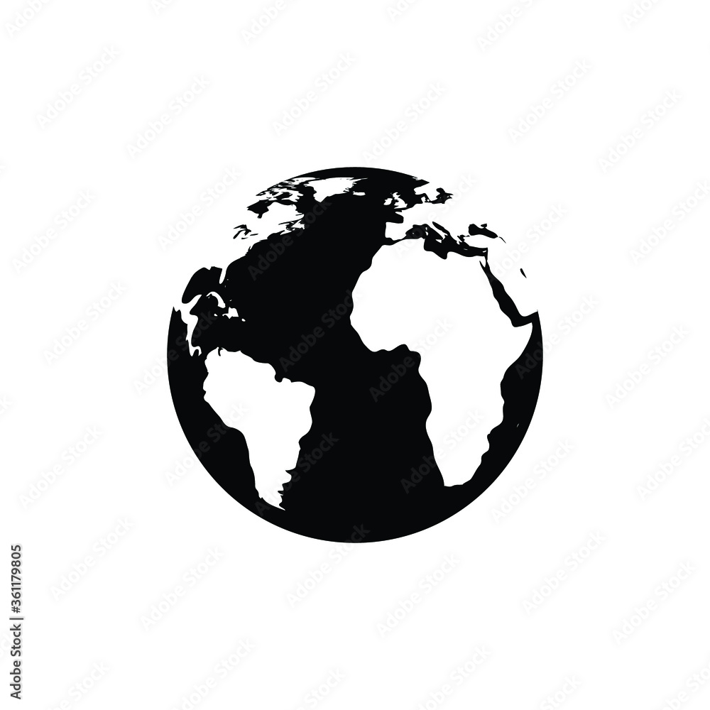 globe earth icon vector globe earth icon vector