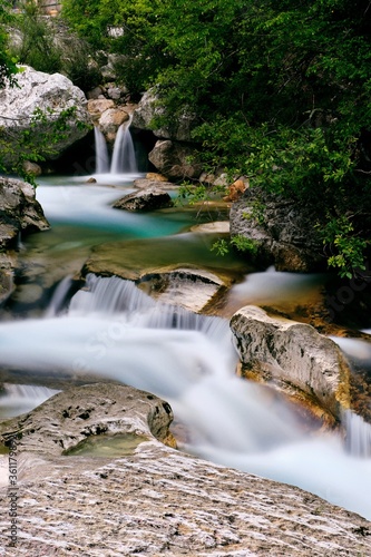 Breathtaking shot of the Saut du Loup waterfalls captured in France photo