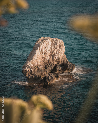 rock in the sea