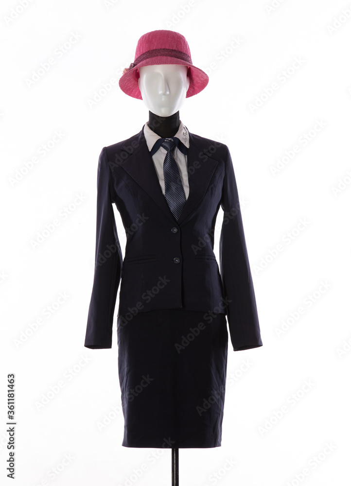 school teacher uniform on a mannequin isolated on white background school teacher uniform on a mannequin isolated on white background