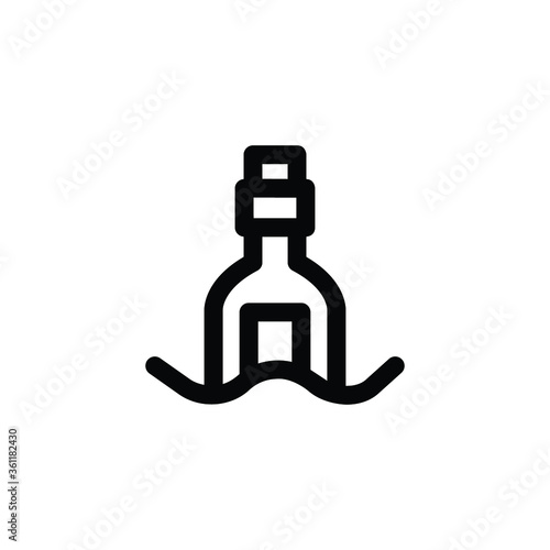 Message In A Bottle icon , Sea Symbol.