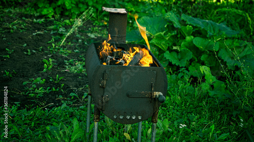 yellow leaf on a wooden fence