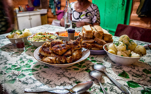 thai food in a restaurant