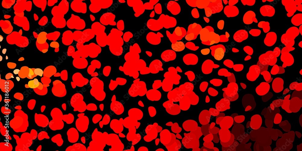 Dark red, yellow vector backdrop with chaotic shapes. Dark red, yellow vector backdrop with chaotic shapes.
