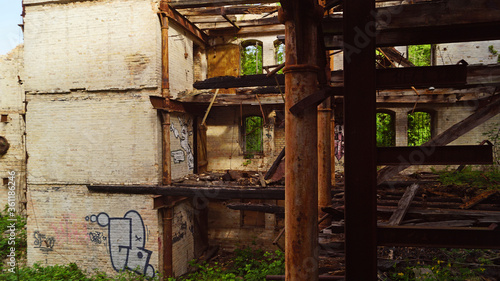 Building ruins in Halle Saale Germany