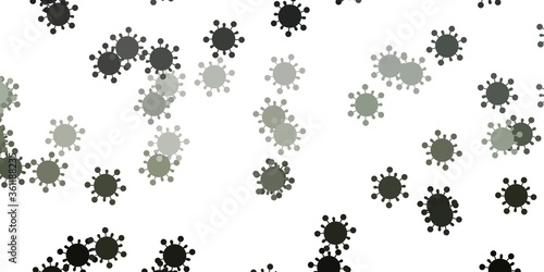 Light gray vector texture with disease symbols.