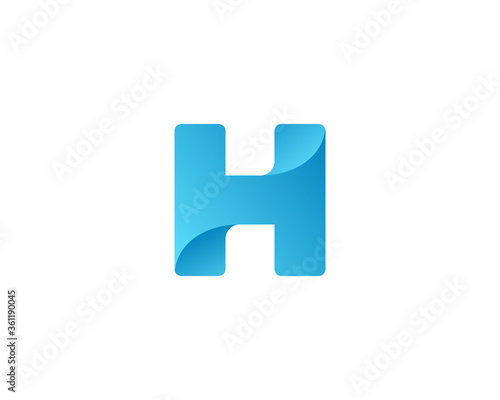 Letter H logo icon design template elements